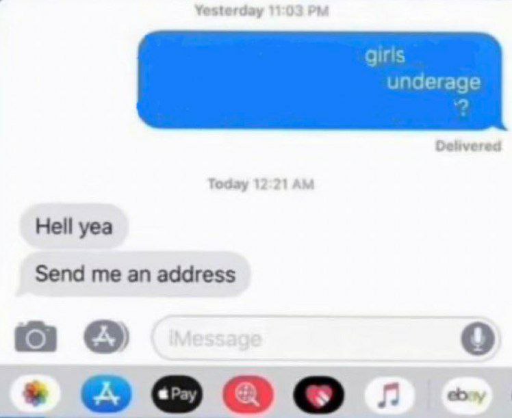 a text message that reads, ` ` 